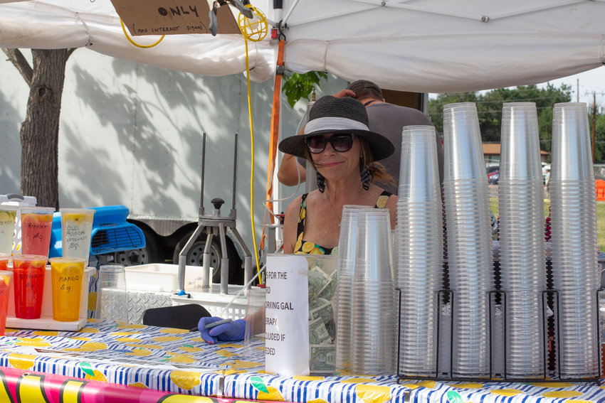 Cold drinks were close at hand during the Wheat Ridge Carnation Festival.